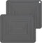Silicone Trivets for Hot Dishes, Heat-Resistant Hot Pads for Kitchen, Trivets for Pots and Pans, Set of 2 Dark Gray