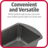 8" x 4" Nonstick Steel Bread Loaf Pan, Multipurpose Nonstick Baking Pan, Gray by GoodCook