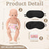 Lineshading 9 Pcs Baby Shower Diaper Changing Game Supplies including Baby Dolls Blindfold diapers wooden sign Changing