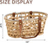 Egg Baskets for Collecting Fresh Eggs Farmhouse Handmade Wicker Hyacinth Egg Collecting Basket with Handle