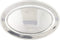 Winco OPL-18 Stainless Steel Oval Platter, 18" x 11.5"