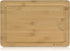 Navaris Medium Bamboo Wooden Cutting Board, Natural Chopping Board with Juice Groove, 14 x 9 inches