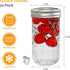 12 OZ,Canning 24PACK,Glass Flrolove Mason Jars Jars with Lids Jam Jars, Jelly Jars with Airtight Lids,Ideal