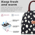 BALORAY Lunch Bag for Women Men, Insulated Lunch Box for Work, Picnic, Travel - Daisy