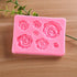 SaSa Design Rose Silicone Mold, Small Soap Clay Fimo Chocolate Baking Tool for Cake Decoration