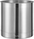 KSENDALO Kitchen Utensil Holder, 7x7inch Large Sturdy Heavy Crock for Kitchen Counter, Silver