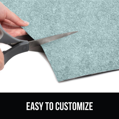 GORILLA GRIP LeakGuard Non-Adhesive Under Sink Mat, Waterproof Quick Dry Shelf Liner, 24x30 Spa Blue