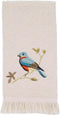 Avanti Linens Fingertip Towel, Soft & Absorbent, Gilded Birds Collection, Nature Inspired Bathroom Decor