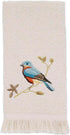 Avanti Linens Fingertip Towel, Soft & Absorbent, Gilded Birds Collection, Nature Inspired Bathroom Decor