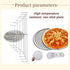 6 Packs 7 Inch Aluminum Alloy Pizza Pan with Holes, Commercial Grade Baking Screen for Oven Round Pizza Crisper