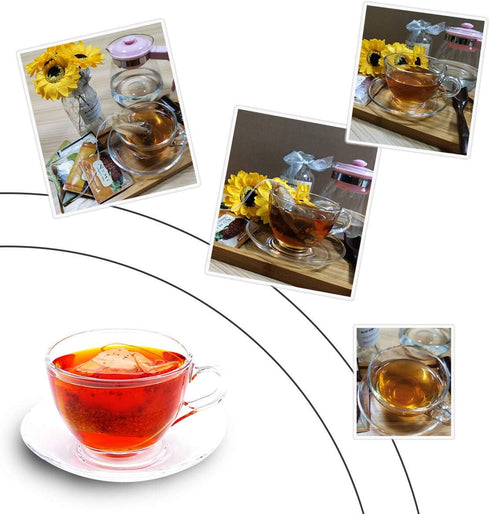 300PCS Disposable Tea Filter Bags with Drawstring, 100% Natural & Safe Loose Leaf Tea Empty Bags
