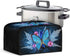 Dust Cover for Slow Cooker, Multi-Cooker Crock Pot Cover with Extra Accessories, Blue Butterfly Flower Design