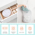 3 Pieces Hanging Laundry Hamper Bag, Foldable Mesh Hamper with Carry Handle for Dirty Cloth, Toy, Camping, Hotel Use