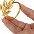KPOSIYA Set of 20 Gold Leaf Napkin Rings, Metal Table Napkin Holders for Parties & Everyday Use