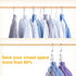 HOUSE DAY Space Saving Hangers, 20 Pack Heavy Duty Hanger Organizer, Closet Space Saver
