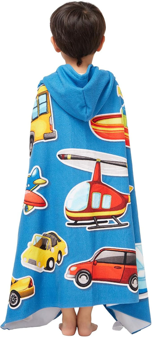 5-12 Gealaek Hooded Towel for Toddlers Years Boys Girls Kids Bath Pool Beach Towel Wrap Large Soft Absorbent Beach