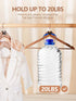 HOUSE DAY 60 Pack Space Saving Hanger Hooks, Black Heavy Duty Connector Hooks for Closet Organizers and Storage