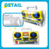 Fraiieon 80s/90s Inflatable Guitar Microphone Boombox Phone for Carnival Theme Party Decorations Hip Hop Photo Booth