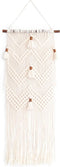 SOLID OAK Macrame Wall Hanger Kit with Chevrons and Tassels