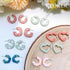 Keoker Clay Cutters for Polymer Clay Jewelry, hoop Polymer Clay Cutters for Earrings jewelry Making, 5 Shapes Potted Plant Clay Earrings Cutters, Clay Cutters by Keoker