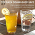 MICHLEY Unbreakable Drinking Glasses Set of 4, 12oz Tritan Plastic Highball Tumbler Glassware