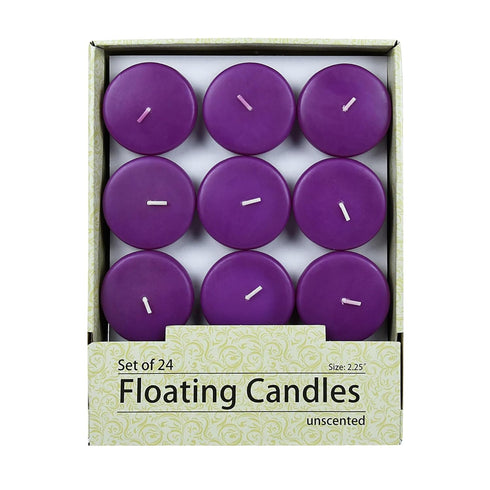 Purple Floating Candles, 2 1/4 Inch