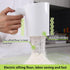Battery Operated Flour Sifter - Electric Hand-held Flour Sieve with Dough Scraper, 4 Cup Capacity, White