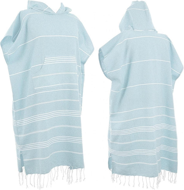 NaFurAhi 1pcs Turkish Towel Poncho Turkish Cotton Surf Poncho Changing Towels Swim Robe