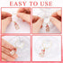 SANNIX 24Pcs Wine Glass Charms - Identifier Charms for Stem Glasses Wine Tasting Party