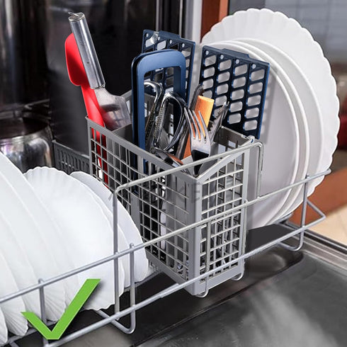Dishwasher Cutlery Basket (9 x 3 x 10.3 inches) for Samsung DD82-01112A / DD94-01013A / DD97-00250A, Compatible with