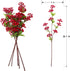 5 30.7" Pcs Artificial Holly Berries - Christmas Tree Decorations, Realistic Red Berry Stems for Wreaths & Holiday