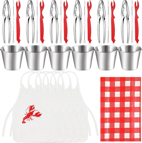 Mepase 31 Pcs Seafood Tools Set Nut Cracker Set Crab Crackers, Crab