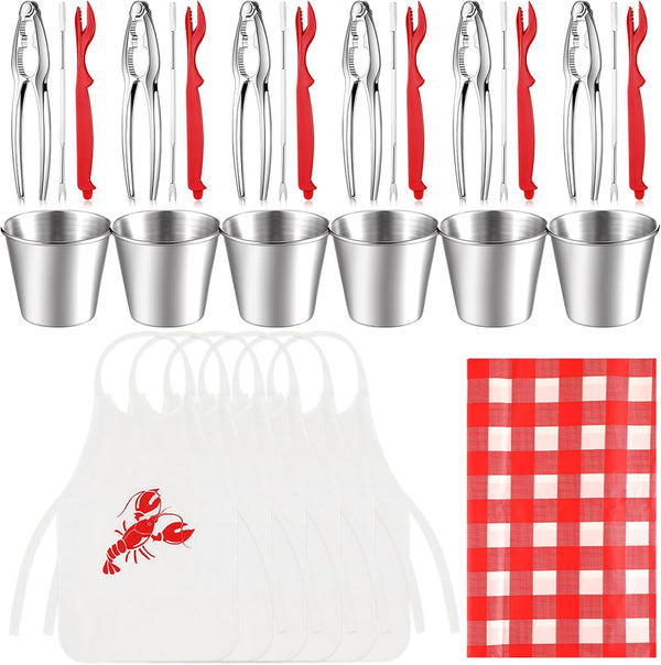 Mepase 31 Pcs Seafood Tools Set Nut Cracker Set Crab Crackers, Crab