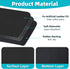 PoYang Coffee Mat, 16"x24" Rubber Backed Coffee Bar Mat, Absorbent Dish Drying Mat for Countertops (Black)