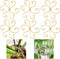 Mewcooss 6pcs Plant Stem Support, Iron Monstera Plants Support, Plant Stem Holder Support