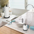 ZMGNND Adjustable Paper Towel Holder for Countertop, Matte Black Bathroom Dispenser Holds 3 Rolls