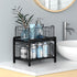 NPPLUS 2-Tier Under Sink Organizer - Iron Cabinet Organizers with Sliding Drawer for Bathroom Kitchen Desktop (Black)