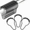 Black Shower Curtain Hooks, Amazer Decorative Rust Proof Stainless Steel Shower Curtain Hooks, Set of 12
