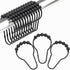 Black Shower Curtain Hooks, Amazer Decorative Rust Proof Stainless Steel Shower Curtain Hooks, Set of 12