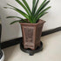 WanderingDonkey 9.8 Inch Heavy Duty Plant Caddie with Wheels,Rolling Plant Stand Pot Trolley,Wheeled Planter Saucer