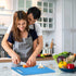 Fotouzy Plastic Utility Cutting Board with Handles, BPA Free, Dishwasher Safe, Large Size for Kitchen