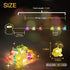 12.8ft 40LED suddus Easter Bunny Battery Operated String Lights, Waterproof Colorful Easter Fairy Lights with Timer