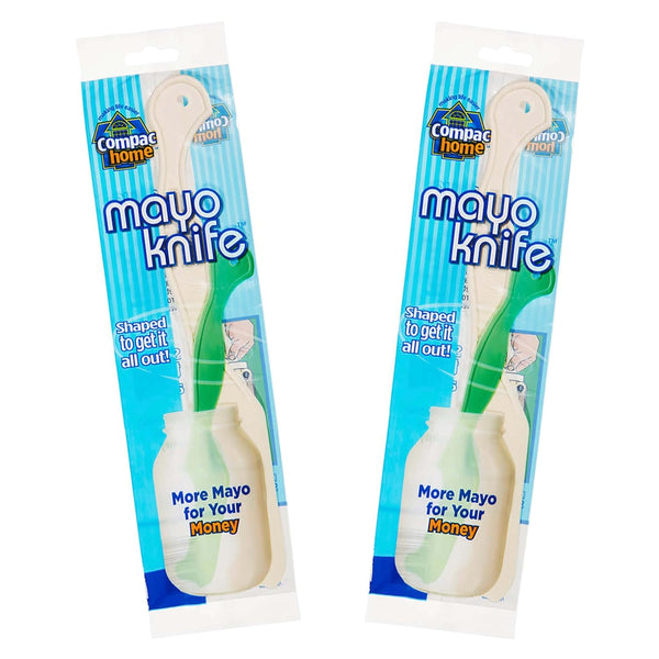 Compac Mayo Knife & Jar Scraper Spreader - Plastic Knife Spatula for