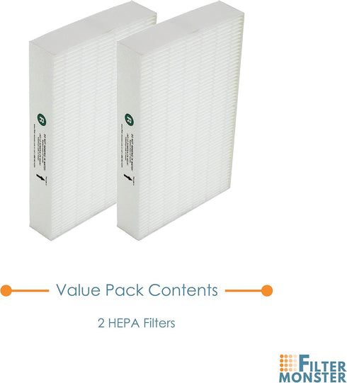 True HEPA Replacement Filter Compatible with Honeywell HEPA R Filter (HRF-R2), 2 Pack