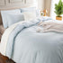 Set 100% 2 Set NEXHOME PRO Duvet Cover Twin Size Linen Look Textured Organic Natural Washed Cotton Duvet Cover Pieces