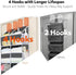 Over the Door Organizer 5 Tiers, Extra Large Storage with 10 Compartments, 50 lbs Capacity for Closet, Diaper Organizer