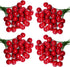 Lystaii 200pcs Artificial Holly Berries Mini 10 mm Christmas Fake Berries with Wire