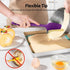 U-Taste Heat Resistant Silicone Spatula - 480ºF Food Grade Kitchen Baking Bowl Scraper - 4 Pcs Colorful