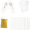 Dycica 300PCS Cake Pop Sticks, Cellophane Treat Bags & Twist Ties, Candy Wrapping Kit for Parties
