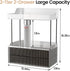 Delamu 2-Tier 2-Drawer Bathroom Organizer Countertop, Multi-Purpose Makeup Organizer, Elegant Black